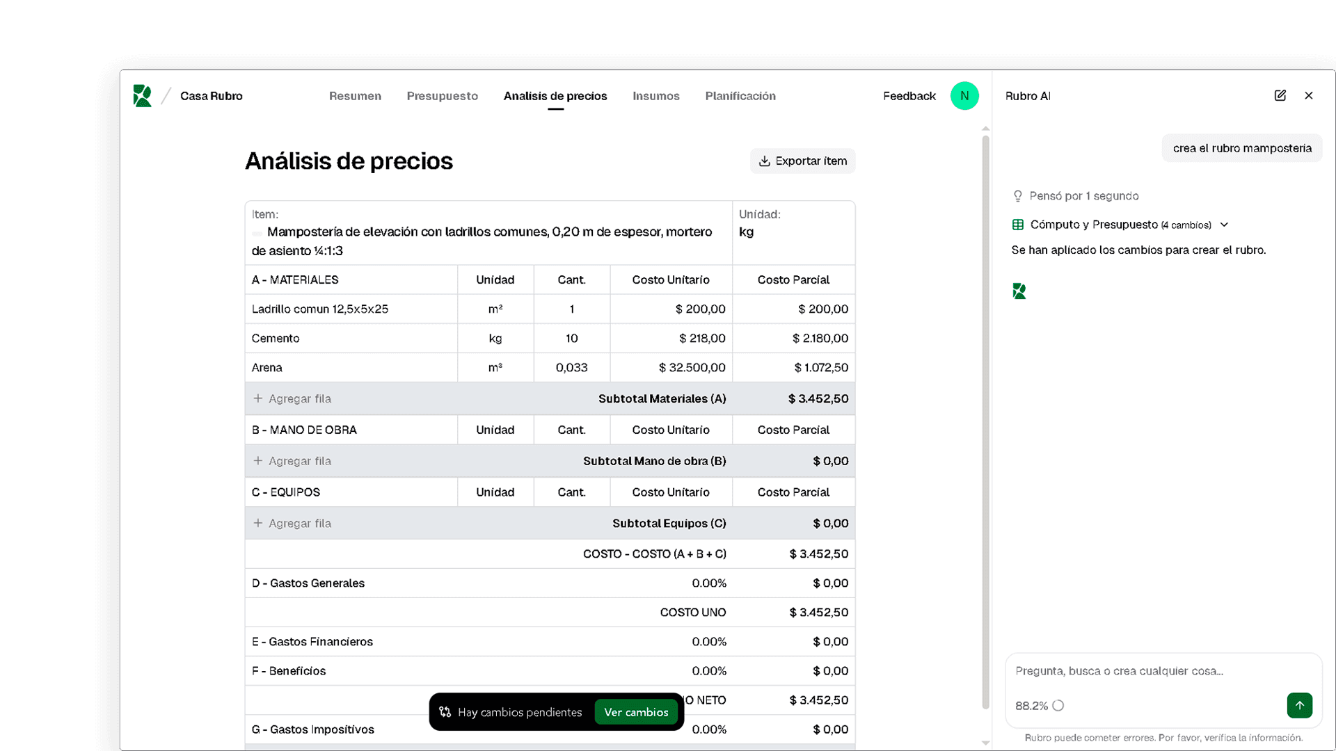 Un copiloto que entiende tu proyecto.